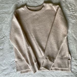 Cozy Fall Oatmeal colored crew-neck sweater